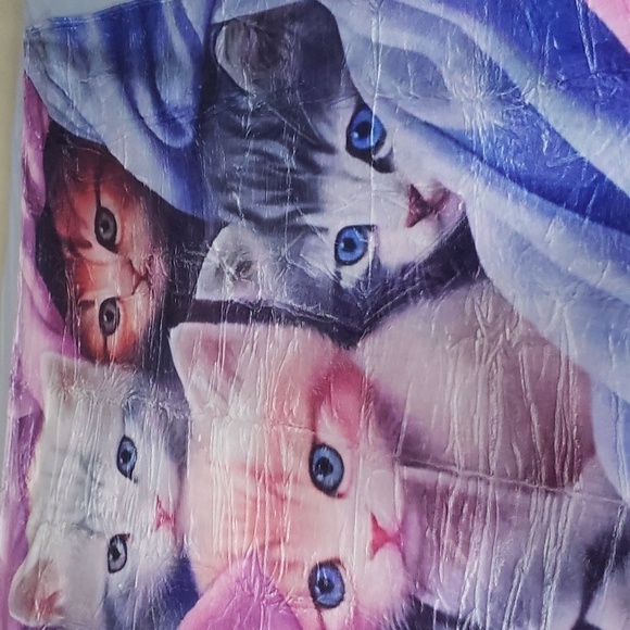 821- Cat Lover's Blanket Throw NWT - Picture 4 of 8